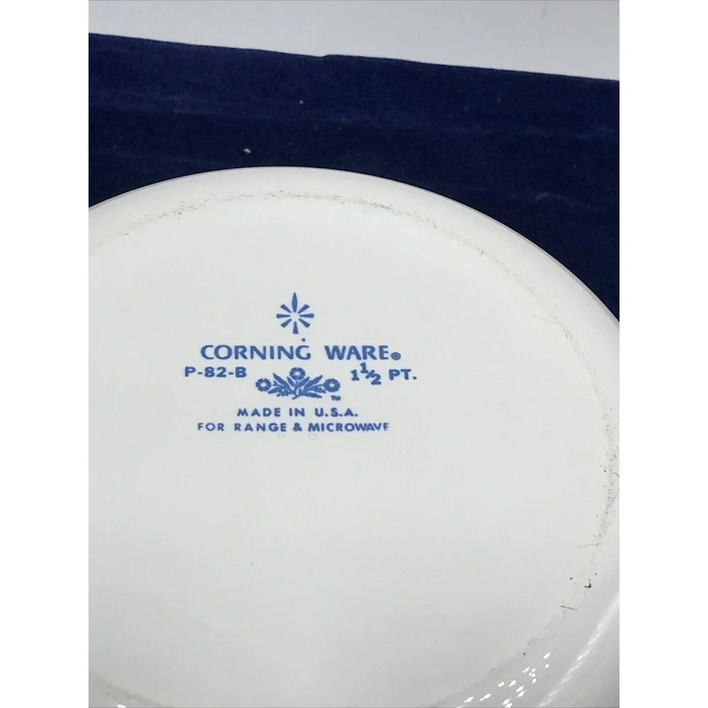 PYREX Corning cornflower 1 & 1.5-Qt SAUCEPAN Oven‎ Stovetop Micro Safe 2